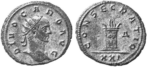Roman coin - Carus - Ae Antoninianus